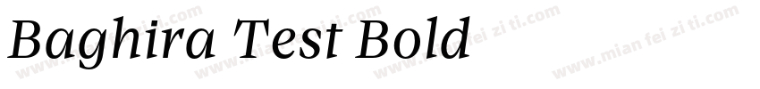 Baghira Test Bold字体转换